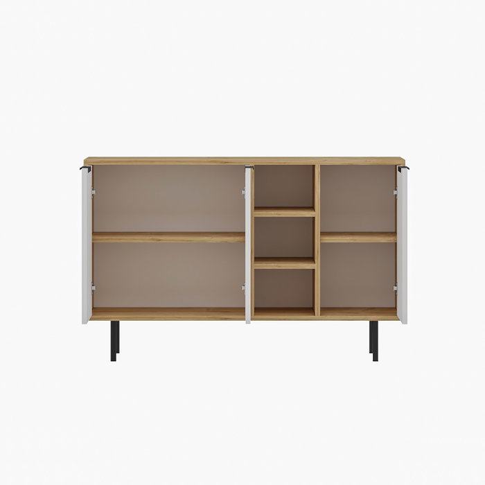Hanah Home Viyana Consola Roble Zafiro y Blanco